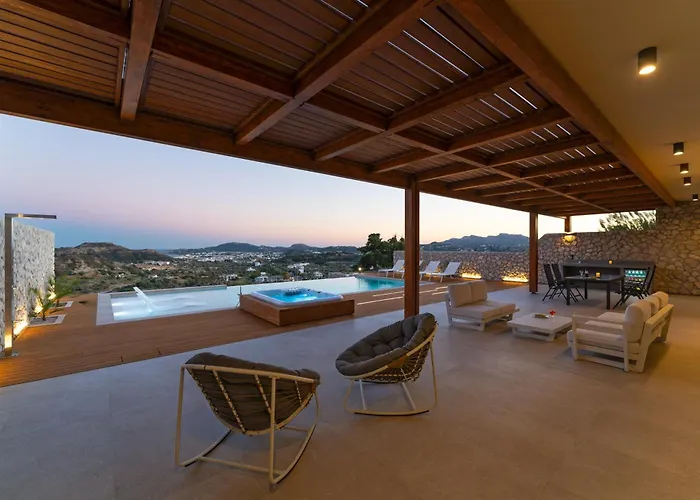 Under The Sun On Faliraki Hill Villa Kalithies